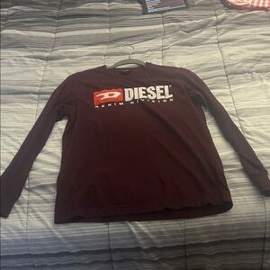 Diesel Maroon Long Sleeve Top